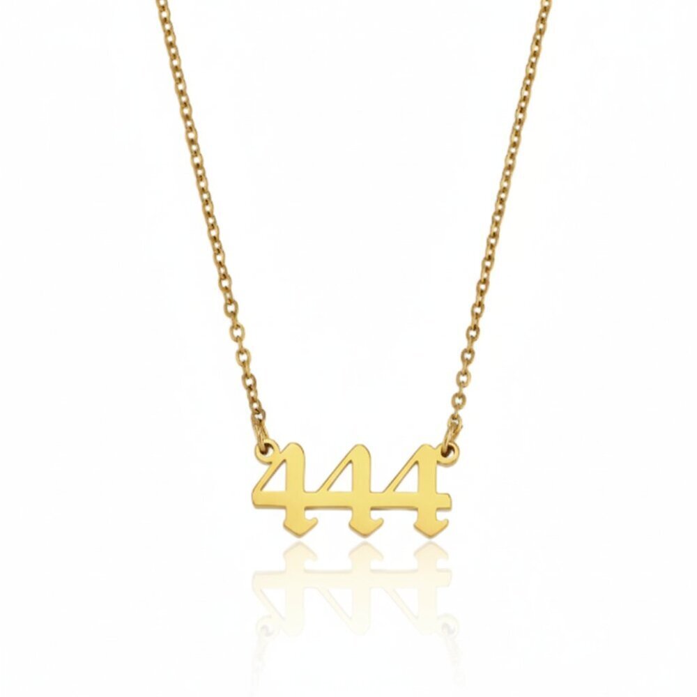 Angel Number 444 Protection Stainless Steel Necklace